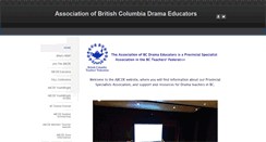 Desktop Screenshot of bcdramateachers.com